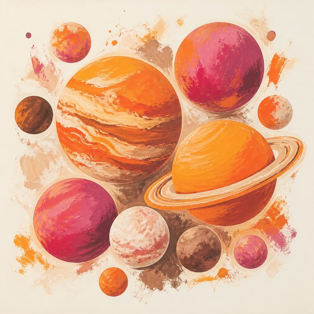 The nine grahas in Vedic astrology